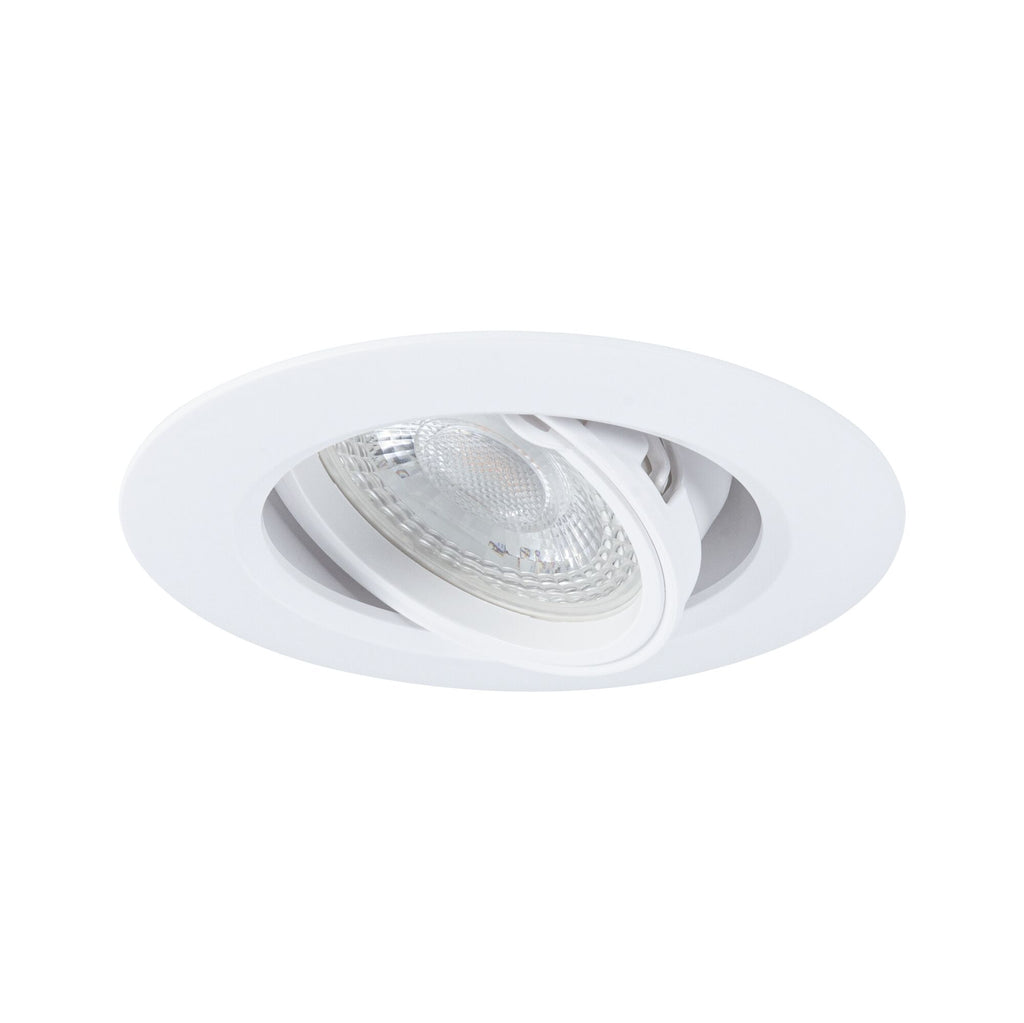 Paulmann Einbauleuchte  10er-Set schwenkbar rund 90mm 30° GU10 max. 10x10W  230V dimmbar  Weiß