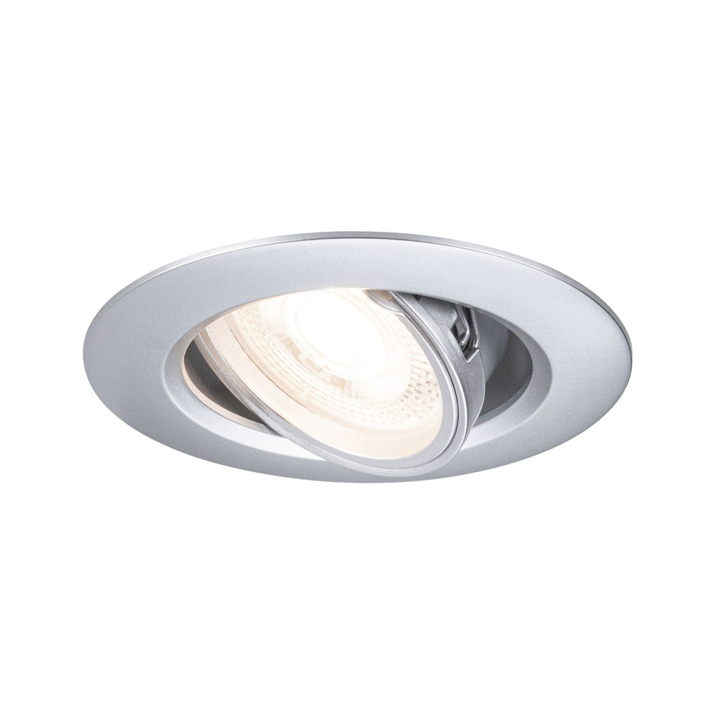 Paulmann Einbauleuchte  10er-Set schwenkbar rund 90mm 30° GU10 max. 10x10W  230V dimmbar  Chrom matt