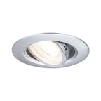Paulmann Einbauleuchte  10er-Set schwenkbar rund 90mm 30° GU10 max. 10x10W  230V dimmbar  Chrom matt