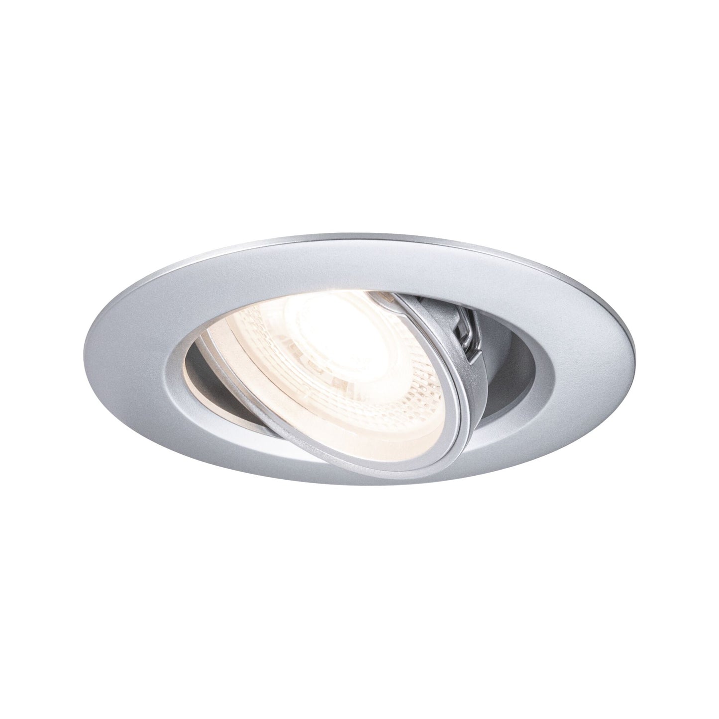 Paulmann Einbauleuchte  10er-Set schwenkbar rund 90mm 30° GU10 max. 10x10W  230V dimmbar  Chrom matt