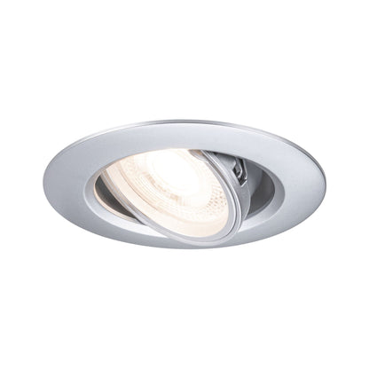Paulmann Einbauleuchte  10er-Set schwenkbar rund 90mm 30° GU10 max. 10x10W  230V dimmbar  Chrom matt