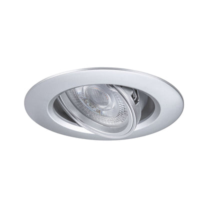 Paulmann Einbauleuchte  10er-Set schwenkbar rund 90mm 30° GU10 max. 10x10W  230V dimmbar  Chrom matt
