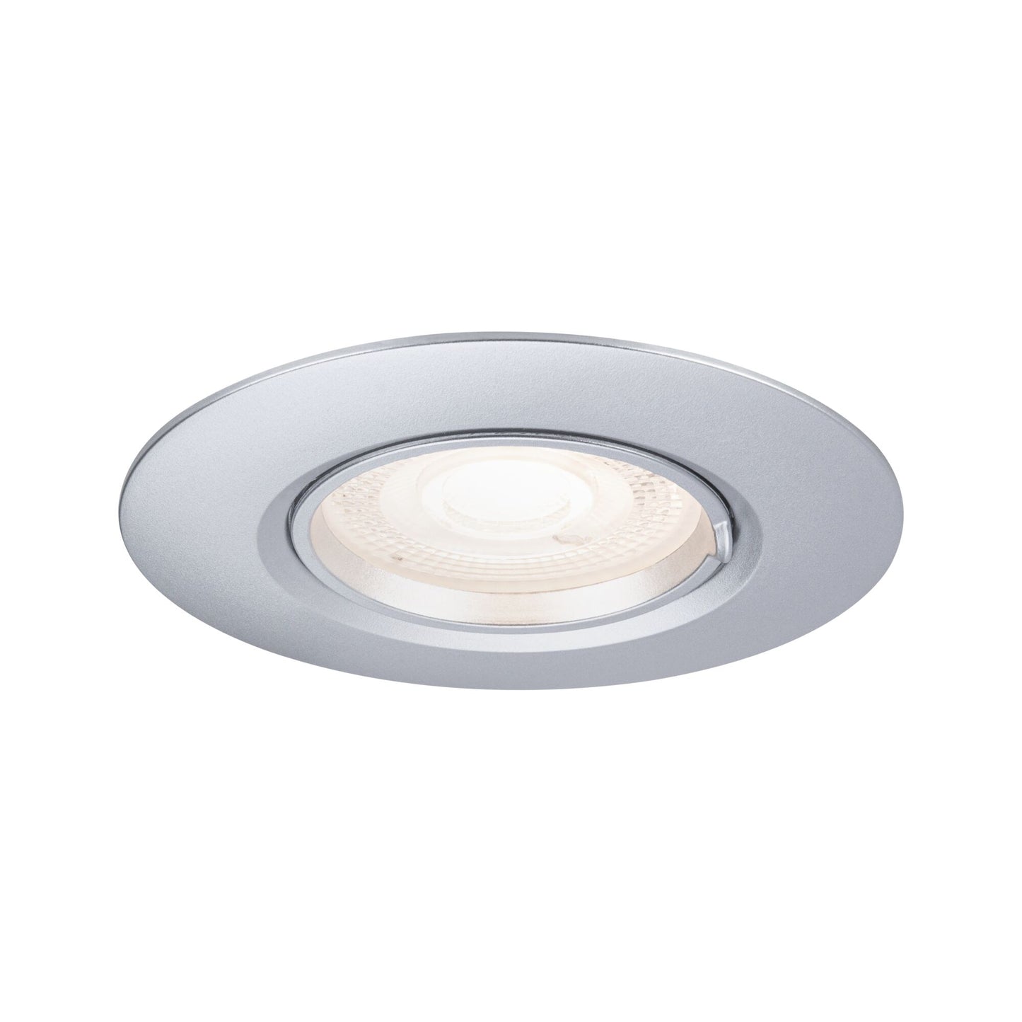 Paulmann Einbauleuchte  10er-Set starr rund 90mm  GU10 max. 10x10W  230V dimmbar  Chrom matt