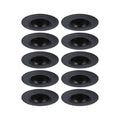 Paulmann Einbauleuchte  10er-Set starr rund 90mm  GU10 max. 10x10W  230V dimmbar  Schwarz