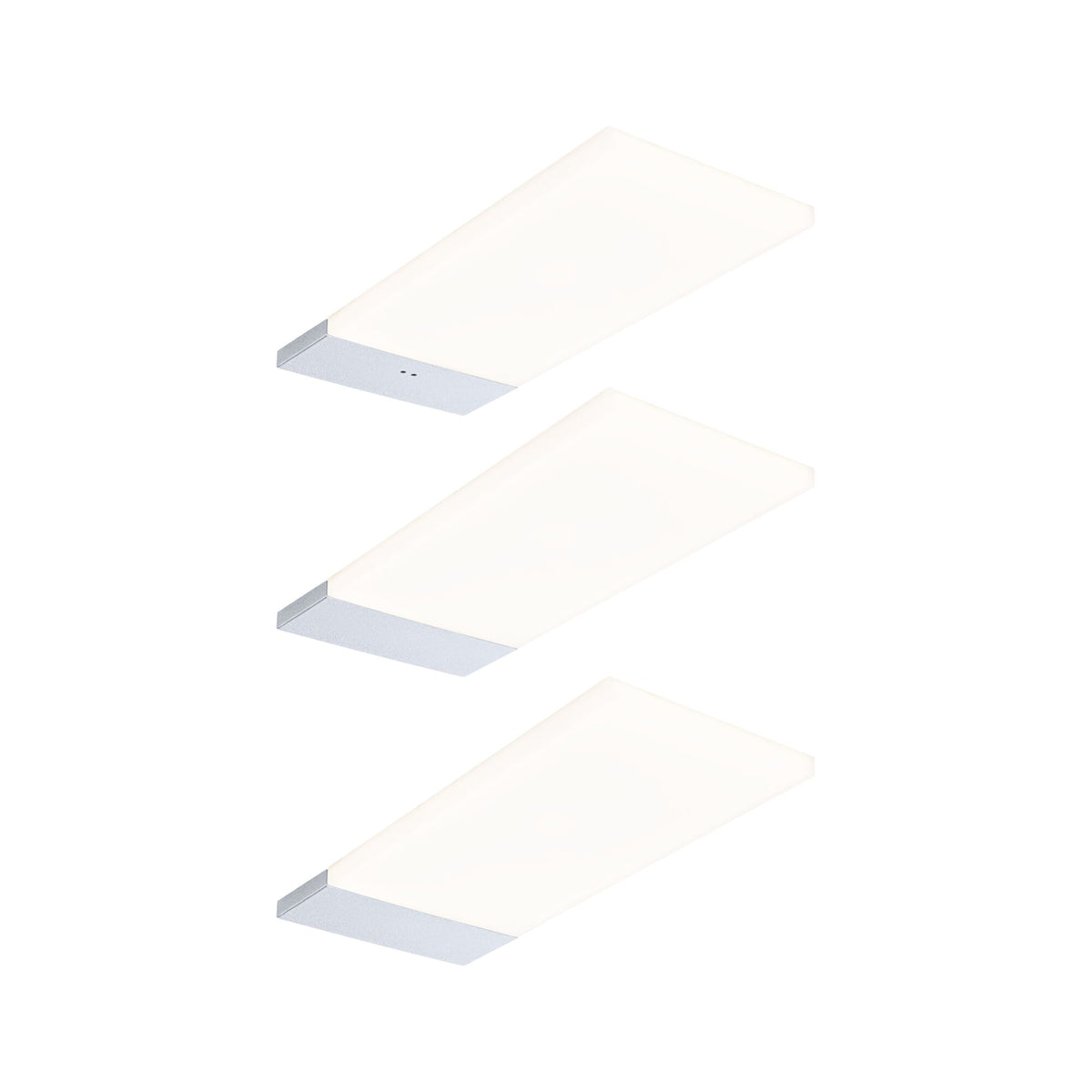 Paulmann LED Unterschrankleuchte Bredo Näherungsensor 3er-Set 3x2,5W 80x190mm 3x180lm 230/12V  Silber