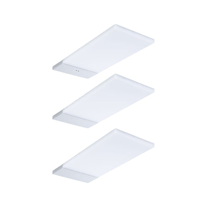 Paulmann LED Unterschrankleuchte Bredo Näherungsensor 3er-Set 3x2,5W 80x190mm 3x180lm 230/12V  Silber