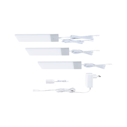 Paulmann LED Unterschrankleuchte Bredo Näherungsensor 3er-Set 3x2,5W 80x190mm 3x180lm 230/12V  Silber