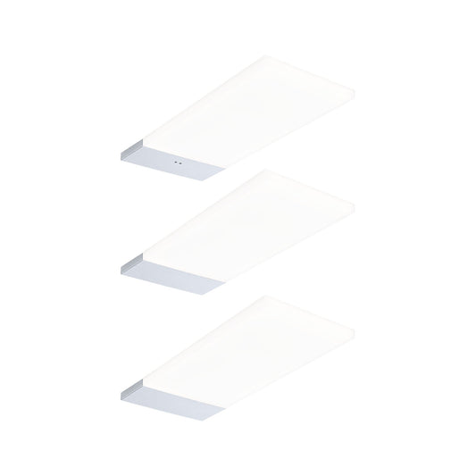 Paulmann LED Unterschrankleuchte Bredo Näherungsensor 3er-Set 3x2,5W 80x190mm 3x180lm 230/12V  Silber