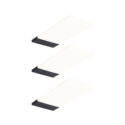 Paulmann LED Unterschrankleuchte Bredo Näherungsensor 3er-Set 3x2,5W 80x190mm 3x180lm 230/12V  Schwarz