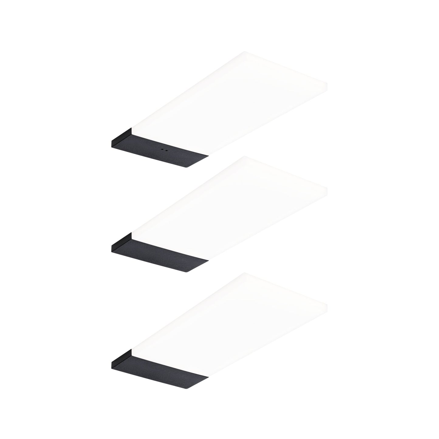 Paulmann LED Unterschrankleuchte Bredo Näherungsensor 3er-Set 3x2,5W 80x190mm 3x180lm 230/12V  Schwarz