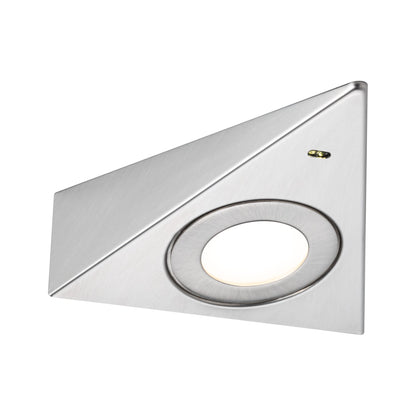 Paulmann LED Unterschrankleuchte Trias Näherungsensor 3er-Set 3x2,7W 135x132mm 3x185lm 230/12V  Eisen gebürstet
