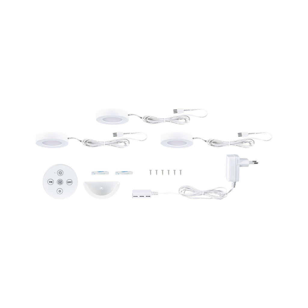 Paulmann LED Unterschrankleuchte Batuno 3x2,1W 70mm 3x180lm 230/24V  Weiß
