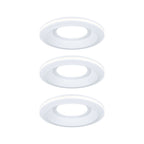 Paulmann LED Einbauleuchte Sormus 3er-Set IP65 rund 100mm  3x4,8W / 1,5W 560lm / 180lm 230V  3000K Weiß