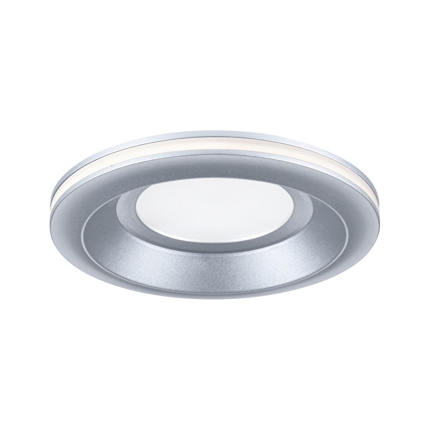 Paulmann LED Einbauleuchte Sormus Einzelleuchte IP65 rund 100mm  4,8W / 1,5W 560lm / 180lm 230V  3000K Chrom matt