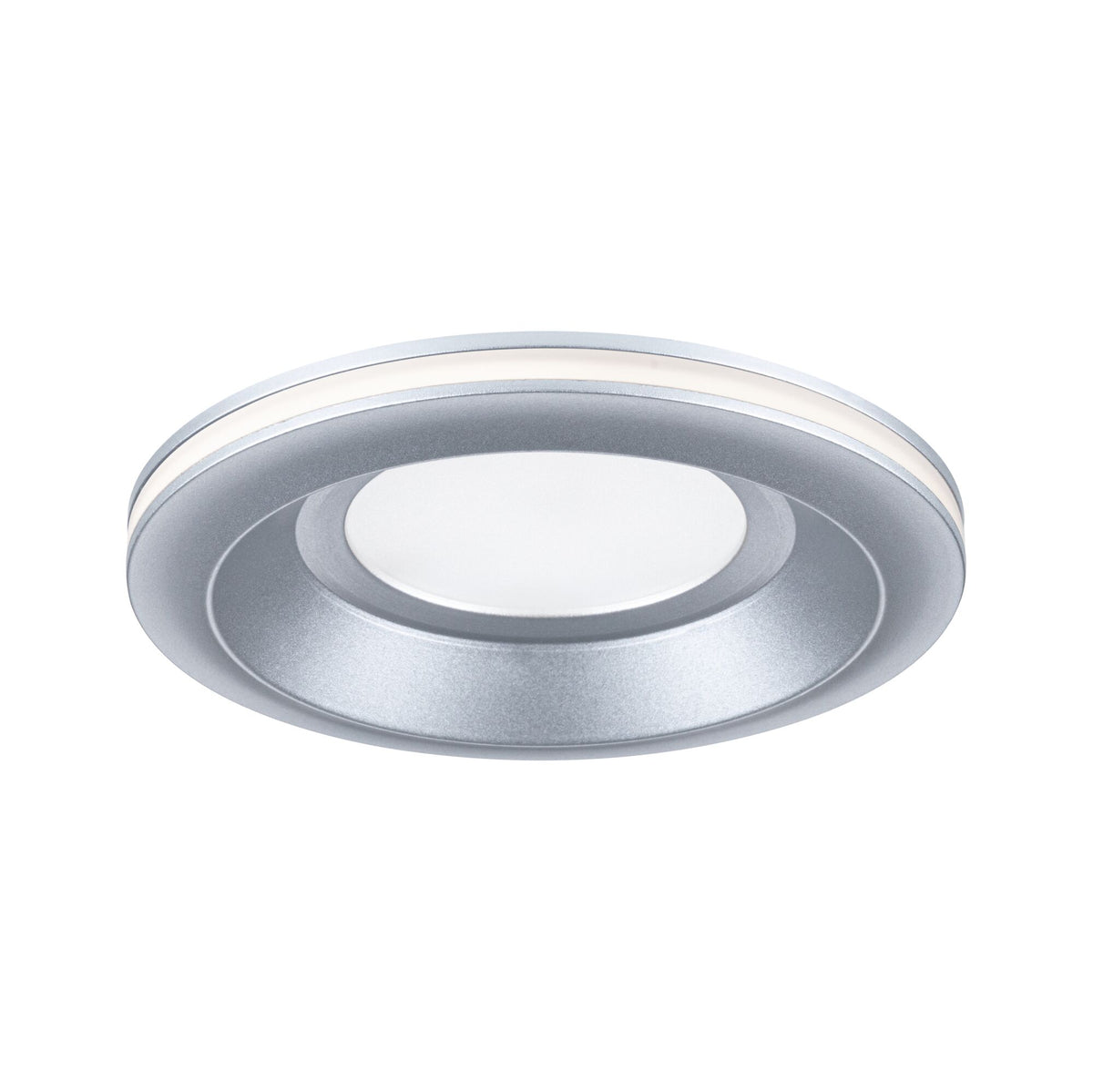 Paulmann LED Einbauleuchte Sormus Einzelleuchte IP65 rund 100mm  4,8W / 1,5W 560lm / 180lm 230V  3000K Chrom matt