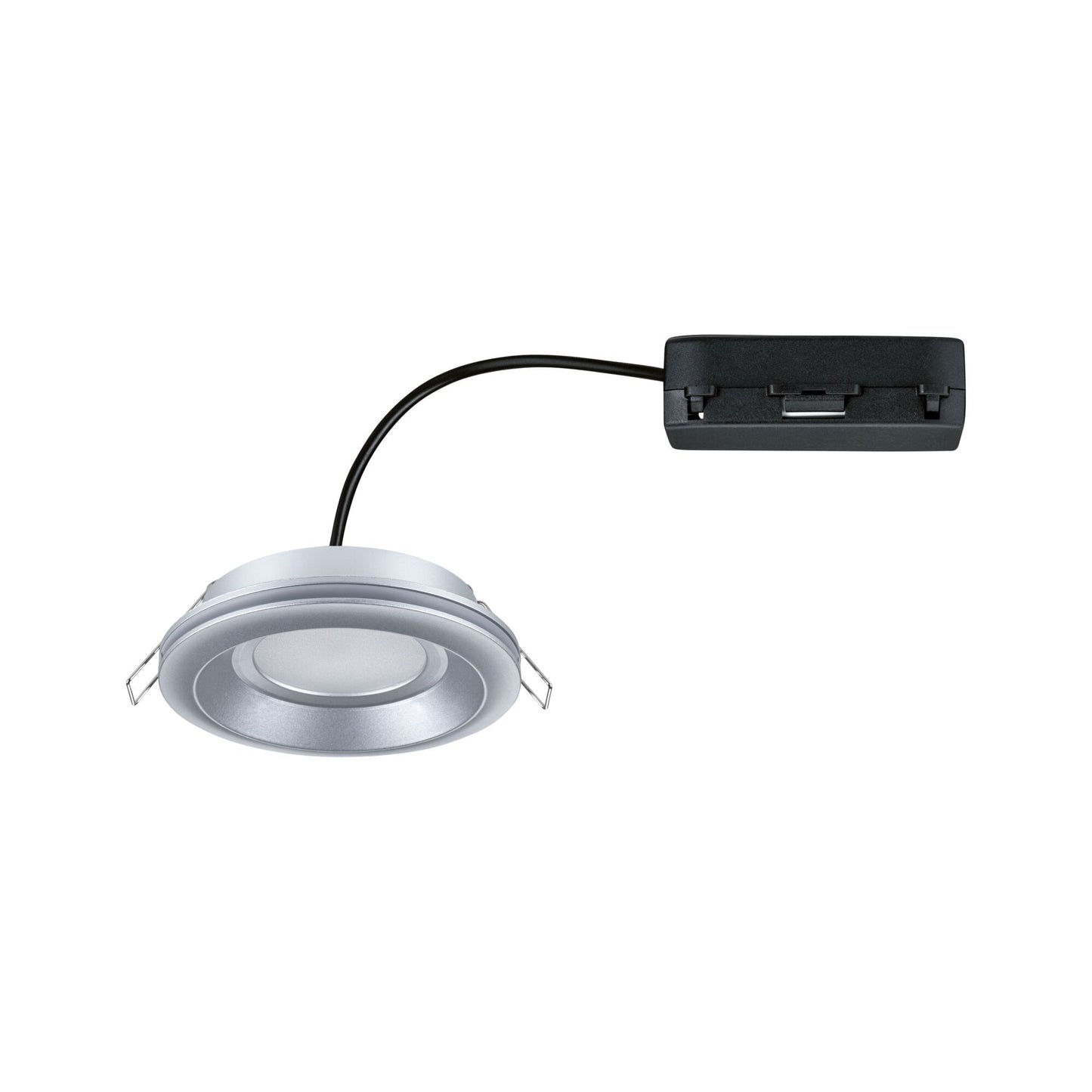 Paulmann LED Einbauleuchte Sormus Einzelleuchte IP65 rund 100mm  4,8W / 1,5W 560lm / 180lm 230V  3000K Chrom matt