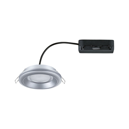 Paulmann LED Einbauleuchte Sormus Einzelleuchte IP65 rund 100mm  4,8W / 1,5W 560lm / 180lm 230V  3000K Chrom matt