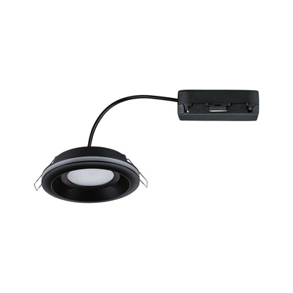 Paulmann LED Einbauleuchte Sormus Einzelleuchte IP65 rund 100mm  4,8W / 1,5W 560lm / 180lm 230V  3000K Schwarz