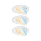 Paulmann LED Einbauleuchte Aumus 3er-Set White Select   rund 105mm 90°  3x5W 3x700lm 230V dimmbar 2700 - 6500K Weiß