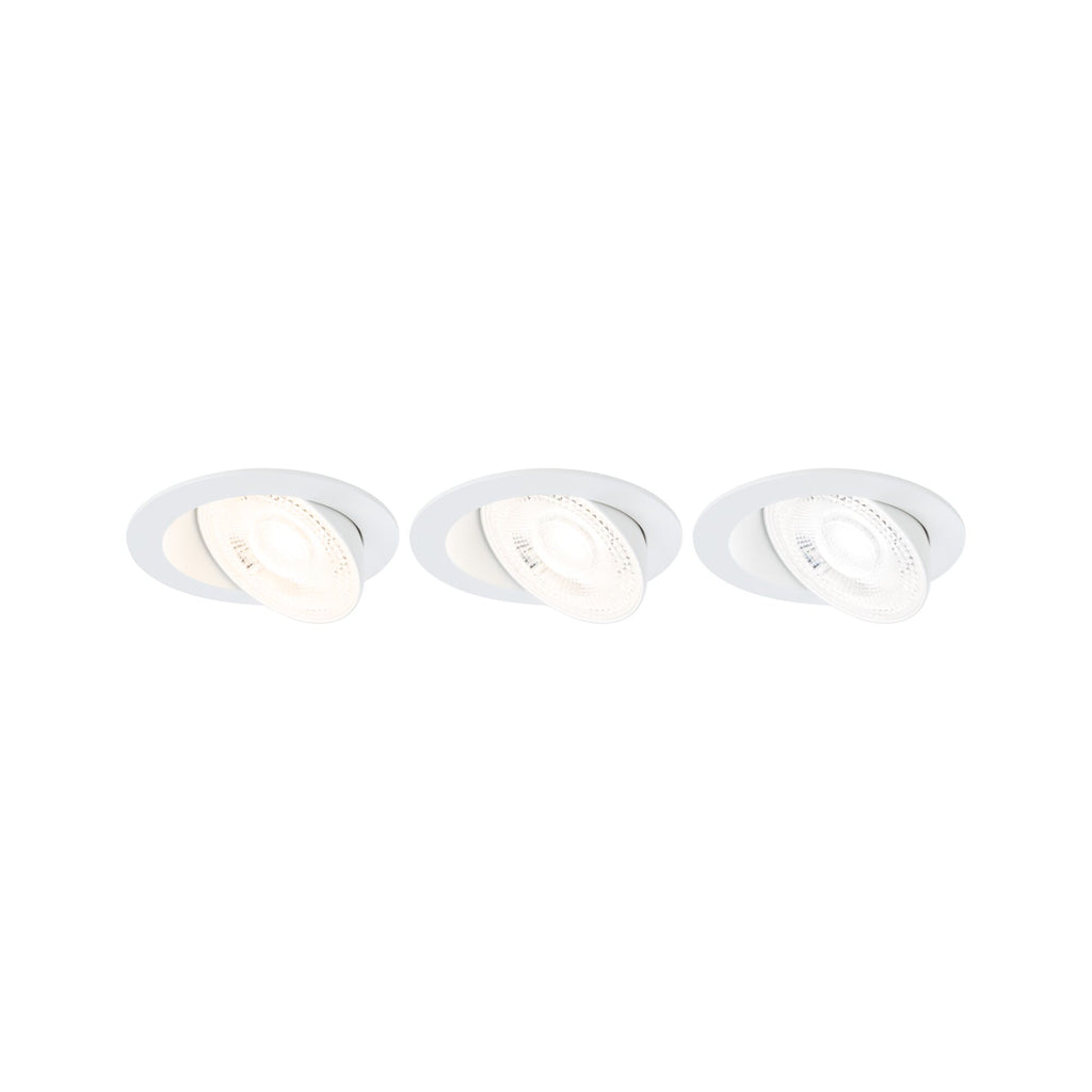 Paulmann LED Einbauleuchte Aumus 3er-Set White Select   rund 105mm 90°  3x5W 3x700lm 230V dimmbar 2700 - 6500K Weiß