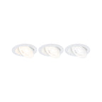 Paulmann LED Einbauleuchte Aumus 3er-Set White Select   rund 105mm 90°  3x5W 3x700lm 230V dimmbar 2700 - 6500K Weiß