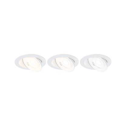 Paulmann LED Einbauleuchte Aumus 3er-Set White Select   rund 105mm 90°  3x5W 3x700lm 230V dimmbar 2700 - 6500K Weiß