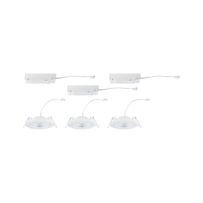 Paulmann LED Einbauleuchte Aumus 3er-Set White Select   rund 105mm 90°  3x5W 3x700lm 230V dimmbar 2700 - 6500K Weiß