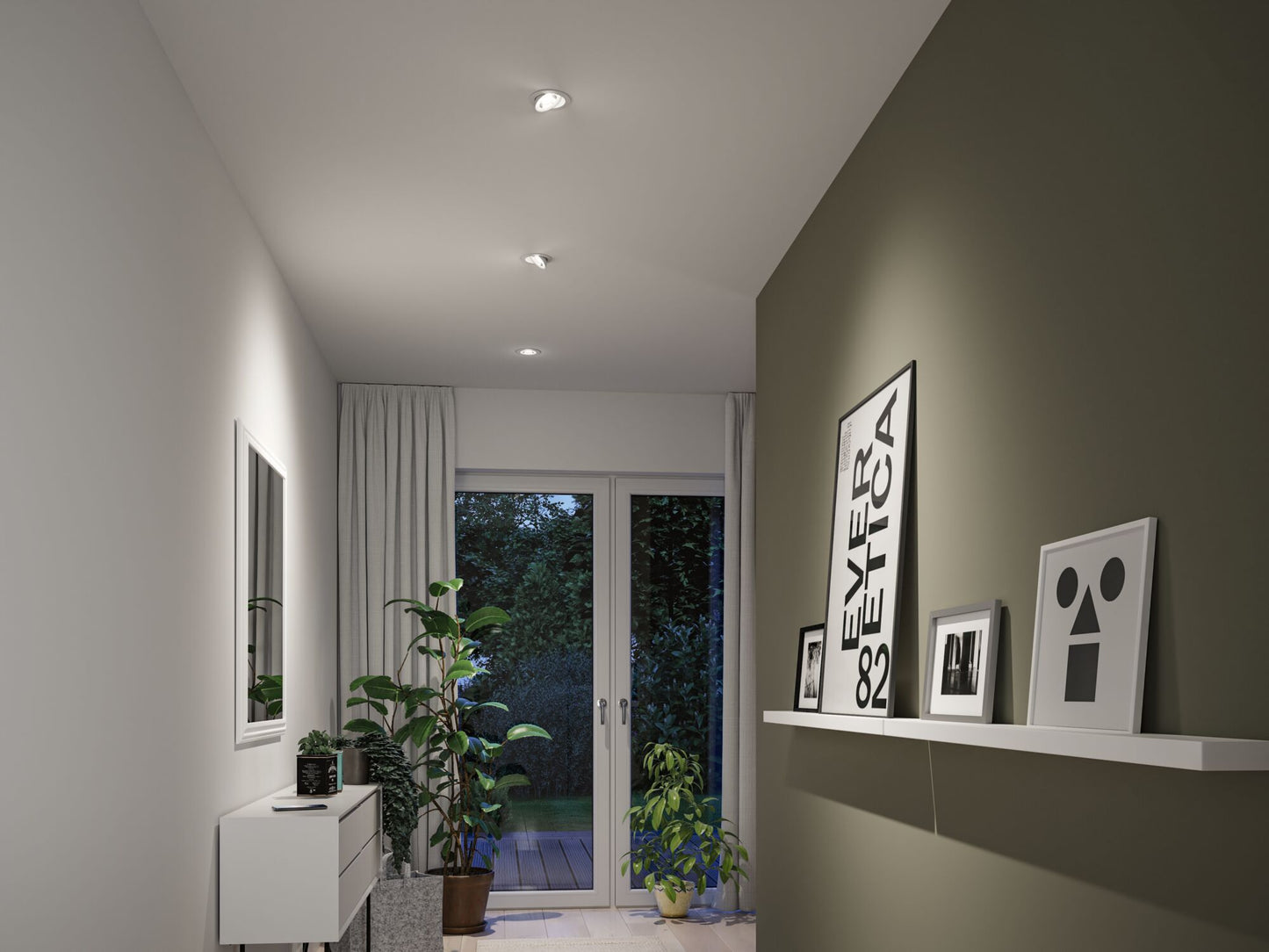 Paulmann LED Einbauleuchte Aumus 3er-Set White Select   rund 105mm 90°  3x5W 3x700lm 230V dimmbar 2700 - 6500K Weiß