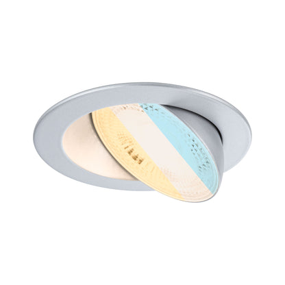 Paulmann LED Einbauleuchte Aumus Einzelspot White Select   rund 105mm 90°  5W 700lm 230V dimmbar 2700 - 6500K Chrom matt