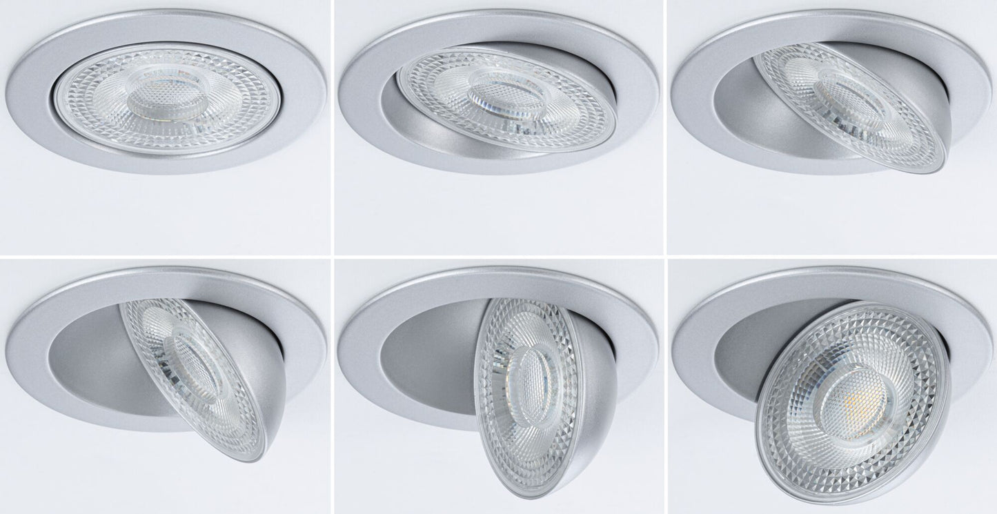 Paulmann LED Einbauleuchte Aumus 3er-Set White Select   rund 105mm 90°  3x5W 3x700lm 230V dimmbar 2700 - 6500K Chrom matt