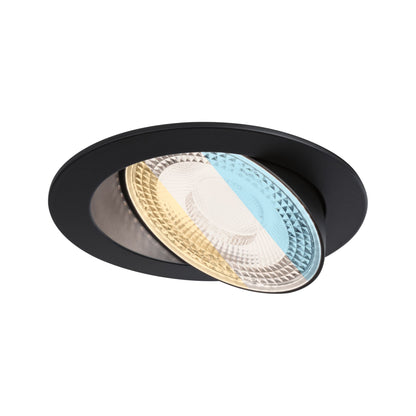 Paulmann LED Einbauleuchte Aumus Einzelspot White Select   rund 105mm 90°  5W 700lm 230V dimmbar 2700 - 6500K Schwarz