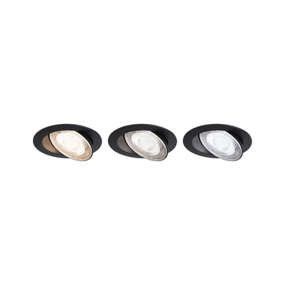 Paulmann LED Einbauleuchte Aumus 3er-Set White Select   rund 105mm 90°  3x5W 3x700lm 230V dimmbar 2700 - 6500K Schwarz