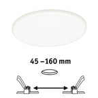 Paulmann EB Panel Veluna VariFit IP44 17,5W 4000K 185mm Kunststoff