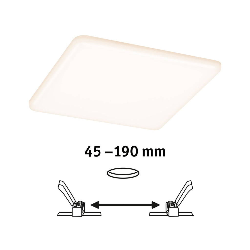 Paulmann EB Panel Veluna VariFit IP44 17,5W 3000K 185x185mm Kunststoff