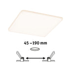 Paulmann EB Panel Veluna VariFit IP44 17,5W 3000K 185x185mm Kunststoff