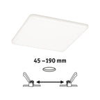 Paulmann EB Panel Veluna VariFit IP44 17,5W 4000K 185x185mm Kunststoff
