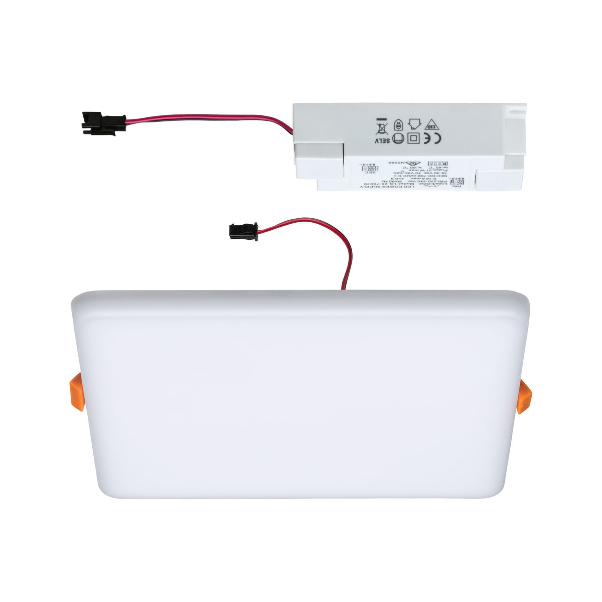 Paulmann EB Panel Veluna VariFit IP44 17,5W 4000K 185x185mm Kunststoff