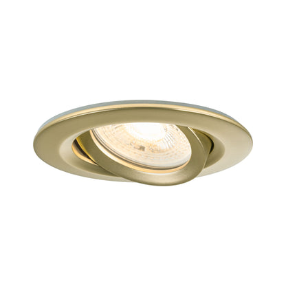 Paulmann Einbauleuchte Nova Plus IP65 rund 93mm 30° GU5,3 / GU10 max. 35W  230/12V dimmbar  Gold matt