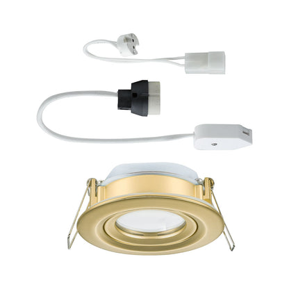 Paulmann Einbauleuchte Nova Plus IP65 rund 93mm 30° GU5,3 / GU10 max. 35W  230/12V dimmbar  Gold matt