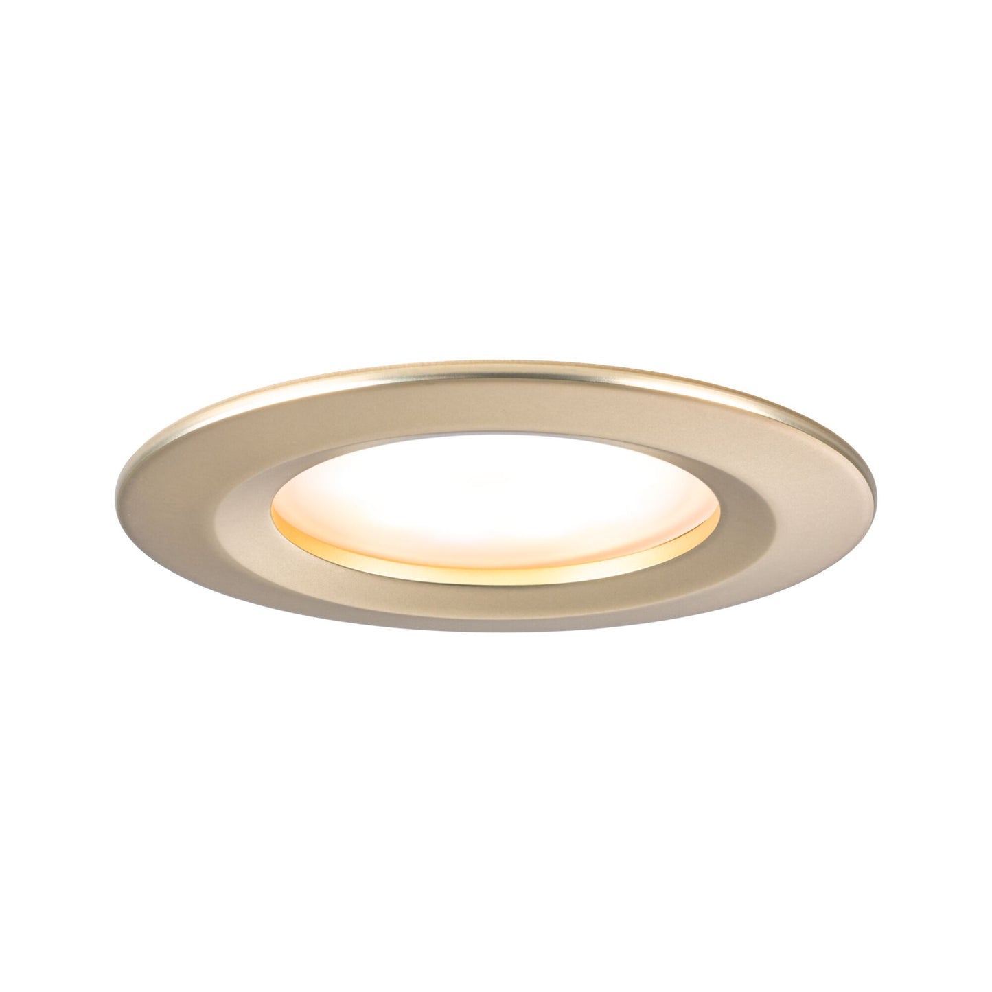Paulmann LED Einbauleuchte Nova Basisset starr Coin IP44 rund 78mm  Coin 3x6W 3x470lm 230V  2700K Gold matt