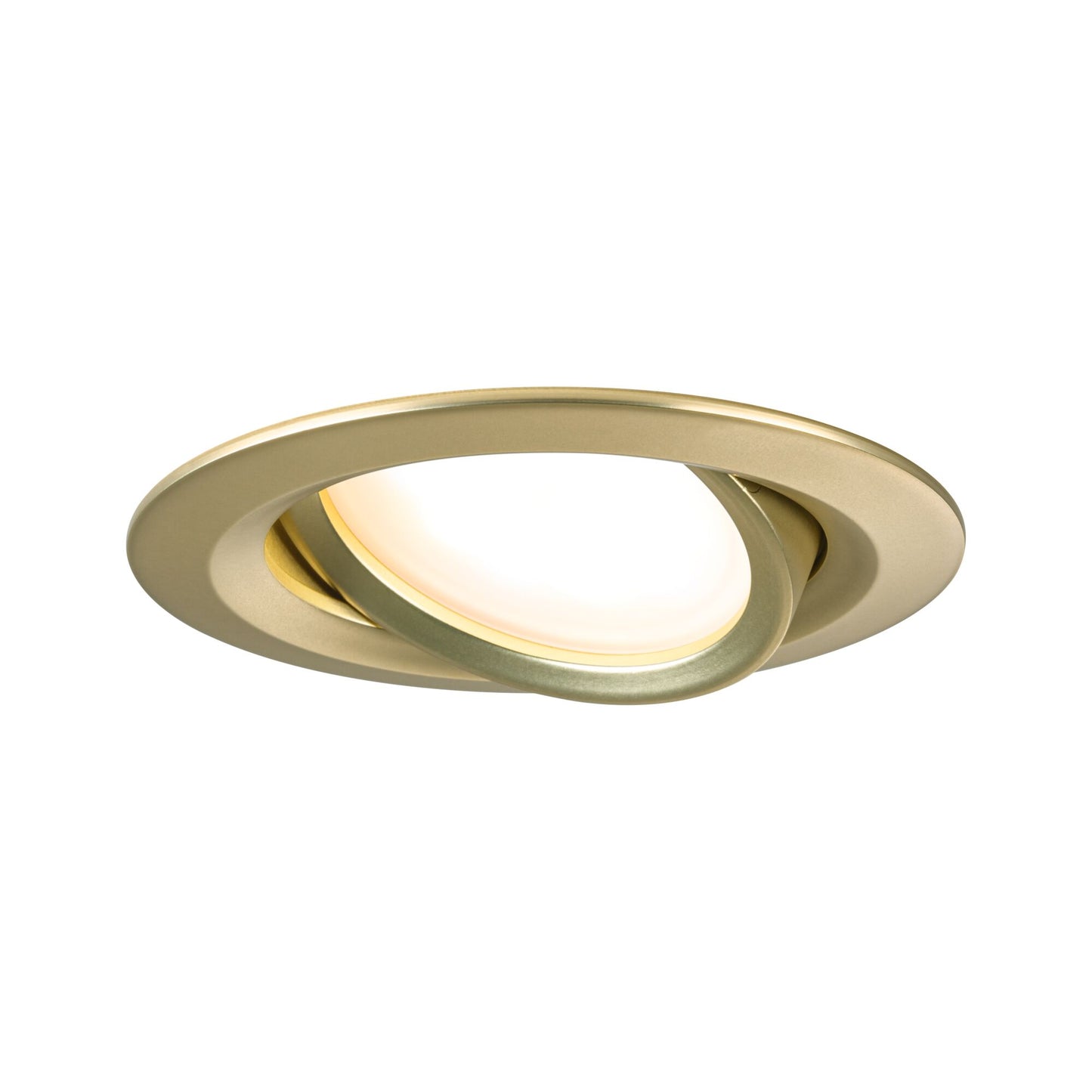 Paulmann LED Einbauleuchte Nova Basisset schwenkbar 3-Step-Dim Coin  rund 84mm 50° Coin 3x6W 3x470lm 230V dimmbar 2700K Gold matt