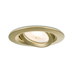 Paulmann LED Einbauleuchte Nova Plus 3er-Set IP65 rund 93mm 30° GU10 3x6W 3x460lm 230V dimmbar 2700K Gold matt