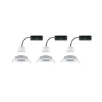 Paulmann LED Einbauleuchte Nova Coin  rund 84mm 50° RGBW+ 3x6W 3x500lm 230V Weiß matt Aluminium