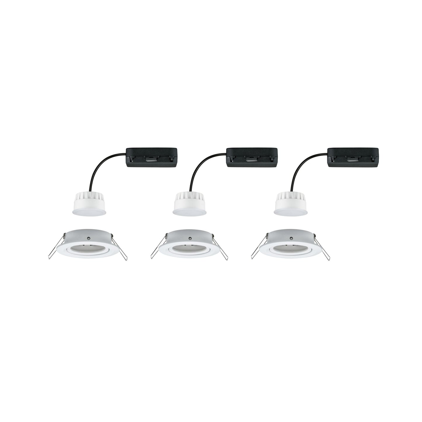 Paulmann LED Einbauleuchte Nova Coin  rund 84mm 50° RGBW+ 3x6W 3x500lm 230V Weiß matt Aluminium