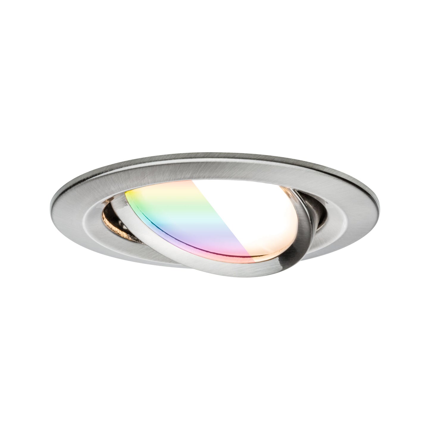 Paulmann LED Einbauleuchte Nova Coin  rund 84mm 50° RGBW+ 3x6W 3x500lm 230V Eisen gebürstet Aluminium