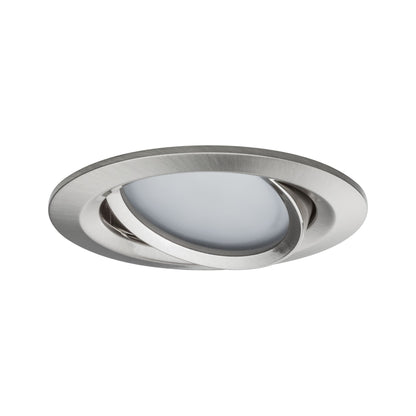Paulmann LED Einbauleuchte Nova Coin  rund 84mm 50° RGBW+ 3x6W 3x500lm 230V Eisen gebürstet Aluminium