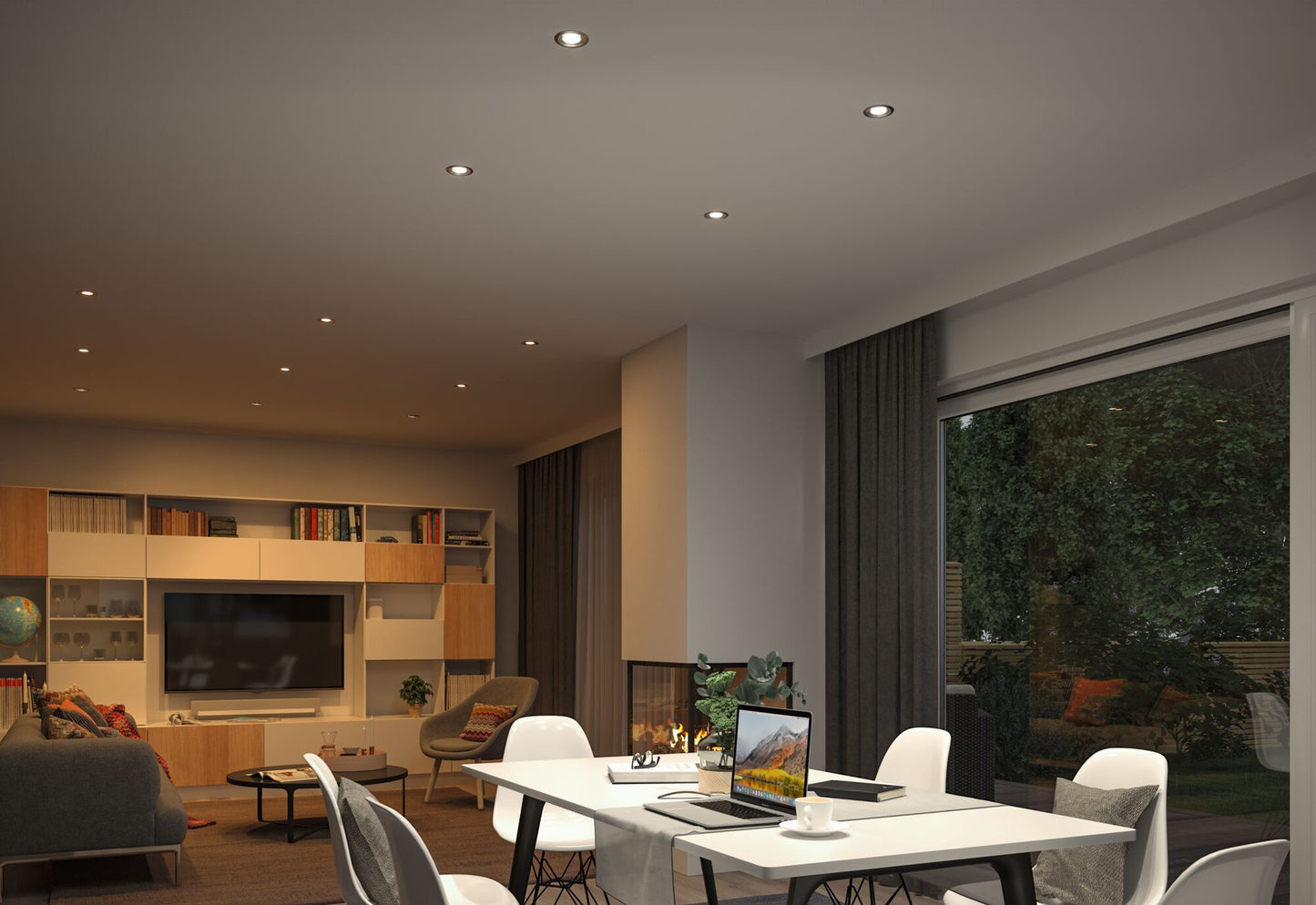 Paulmann LED Einbauleuchte Nova Coin  rund 84mm 50° RGBW+ 3x6W 3x500lm 230V Eisen gebürstet Aluminium
