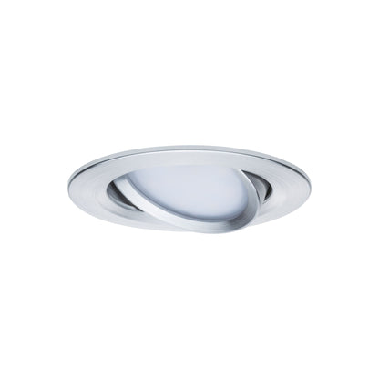 Paulmann LED Einbauleuchte Nova Coin  rund 84mm 50° RGBW+ 3x6W 3x500lm 230V Alu gedreht Aluminium