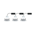 Paulmann LED Einbauleuchte Nova Coin  rund 84mm 50° RGBW+ 3x6W 3x500lm 230V Alu gedreht Aluminium