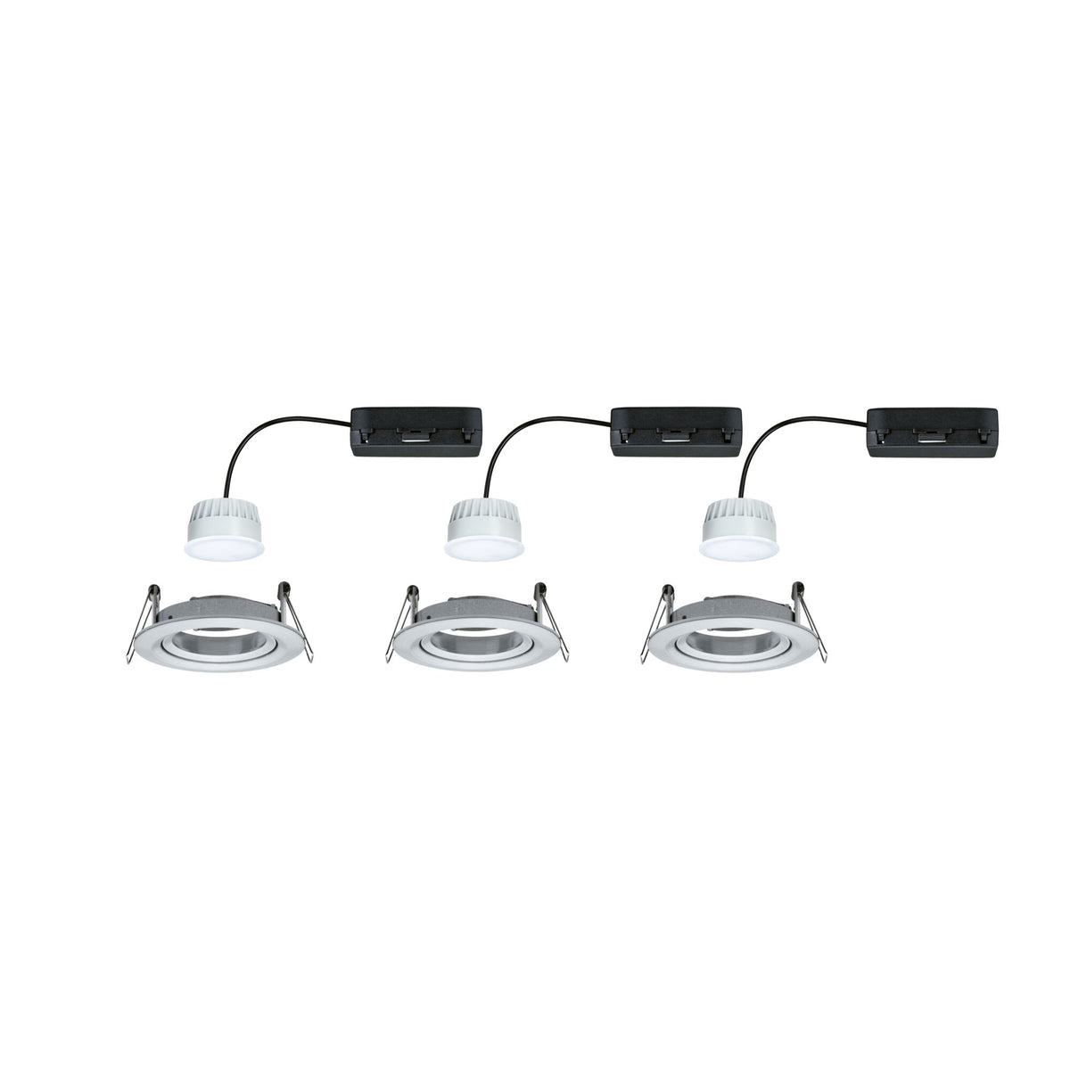 Paulmann LED Einbauleuchte Nova Coin  rund 84mm 50° RGBW+ 3x6W 3x500lm 230V Alu gedreht Aluminium